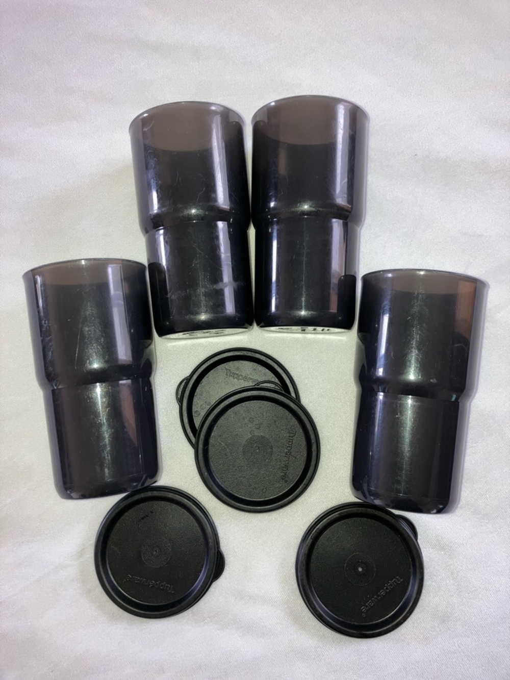 Tupperware Stackable Impressions Tumblers with lids - Picture 2 of 7